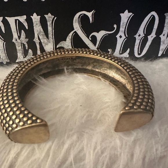 J. Crew Gold Dotted Cuff Bracelet - Picture 2 of 3